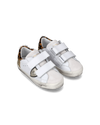 Sneakers Prsx Sportif da Bambini Bianche e Oro in Pelle Philippe Model