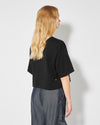 T-Shirt Cropped Marion da Donna Nera in Jersey Philippe Model - 4