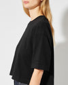 T-Shirt Cropped Marion da Donna Nera in Jersey Philippe Model - 5