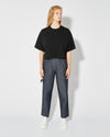 T-Shirt Cropped Marion da Donna Nera in Jersey Philippe Model - 6
