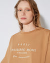 T-shirt cropped Marion da Donna Marrone in Jersey Philippe Model - 5