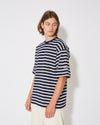 T SHIRT COTTON MEN BLUE WHITE Philippe Model - 3