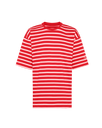 Men's T-Shirt in Cotton, Red White Philippe Model