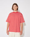 Men's T-Shirt in Cotton, Red White Philippe Model