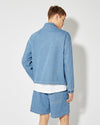 Men's Jacket in Denim And Leather, Light Blue Philippe Model - 4