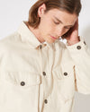 Jacke für Herren aus Denim – Ecru Philippe Model - 5