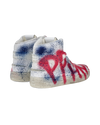 Sneaker mid La Grande donna - bianco, blu e rosso Philippe Model - 3