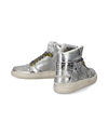 Men's La Grande High-Top Sneakers in Leather, Silver Philippe Model - 6