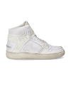 Men's La Grande High-Top Sneakers in Leather, White Philippe Model - 1