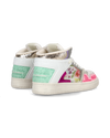 Mid-Cut Sneaker La Grande für Damen – Weiß und Fuchsia Philippe Model - 3