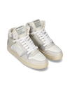 Women’s mid La Grande sneaker - butter and grey Philippe Model