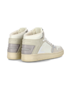 Sneaker streetwear La Grande da uomo in pelle - Grigio e burro Philippe Model - 3