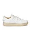 Women's Lyon Low-Top Sneakers in Recycled Leather, White Philippe Model