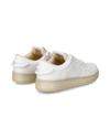 Flache Lyon Sneakers für Damen aus recyceltem Leder – Weiß Philippe Model - 3