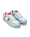 Sneakers Streetwear Lyon Women Recycled Leather White Light Blue Philippe Model - 2