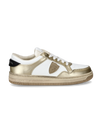 Sneaker basse Lyon donna - bianco e oro Philippe Model