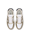 Flache Lyon Sneakers für Damen – Weiß & Gold Philippe Model - 4