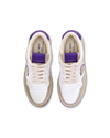 SNEAKERS LYON TENNIS WOMEN WHITE PURPLE Philippe Model - 4