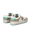 SNEAKERS LYON TENNIS WOMEN TURQUOISE GREEN WHITE Philippe Model - 3