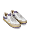 Women's Lyon Low-Top Sneakers in Recycled Leather, White Wisteria Philippe Model