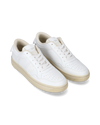 Men's Lyon Low-Top Sneakers in Recycled Leather, White Philippe Model