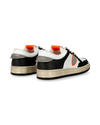 Sneakers Streetwear Lyon für Herren aus recyceltem Leder – Schwarz & Orange Philippe Model - 3