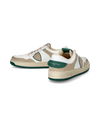 Flache Lyon Sneakers für Herren aus recyceltem Leder – Weiß und Grün Philippe Model - 6