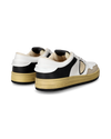 Sneakers Lyon da Uomo Bianche e Nere in Pelle Riciclata Philippe Model - 3
