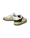 Sneakers Lyon da Uomo Bianche e Verdi in Pelle Riciclata Philippe Model - 6