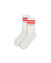 Chaussette Antoine in Cotton, White Red Philippe Model