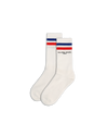Chaussette Antoine in Cotton, White Red Blue Philippe Model - 1