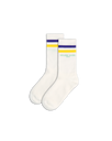 Chaussettes Antoine en coton, blanc, jaune et violet Philippe Model