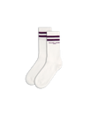 Socken Antoine aus Baumwolle – Weiß und Lila Philippe Model