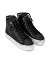 Women's Paris Haute Sneakers in Leather, Black Philippe Model