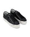 Women's Paris Haute Low-Top Sneakers in Leather, Black Philippe Model