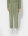Pantalón de nailon para mujer - Verde salvia Philippe Model - 2