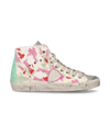 Women’s Prsx High sneaker - green and fuchsia Philippe Model - 1