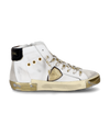 Sneaker high Paris donna - bianco e oro Philippe Model - 1