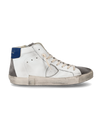 Men's Prsx Sneakers in Leather, White Gray Philippe Model