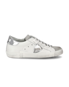 Zapatilla baja Prsx para mujer - blanca y plateada Philippe Model