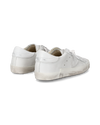 Women's Prsx Low-Top Sneakers in Leather, White Philippe Model - 3