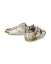 Flache Sneakers PRSX für Damen – Weiß und Gold Philippe Model - 6