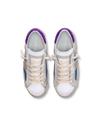 SNEAKERS PRSX TENNIS WOMEN LIGHT BLUE PURPLE Philippe Model - 4