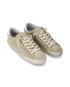 Women's Prsx Low-Top Sneakers in Suede, Beige Philippe Model