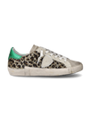 Women's Prsx Low-Top Sneakers in Suede, Beige Green Philippe Model