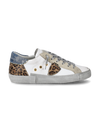 Sneaker basse Paris donna - bianco e argento Philippe Model