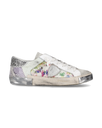 Women’s low Prsx sneaker - white and silver Philippe Model