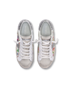 Flache PRSX Sneakers für Damen – Weiß und Silber Philippe Model - 4