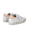 Flache Prsx Sneakers für Damen aus Leder – Nude und Weiß Philippe Model - 3