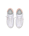Women's Prsx Low-Top Sneakers in Leather, Nude White Philippe Model - 4